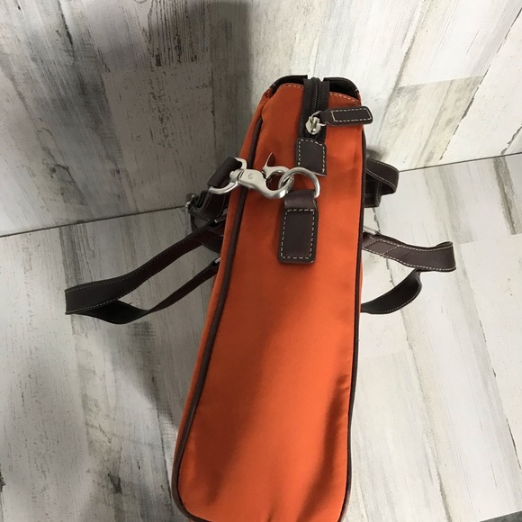 Levenger orange messenger bag - Picture 7 of 11